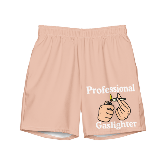 professional gaslighter swim trunks